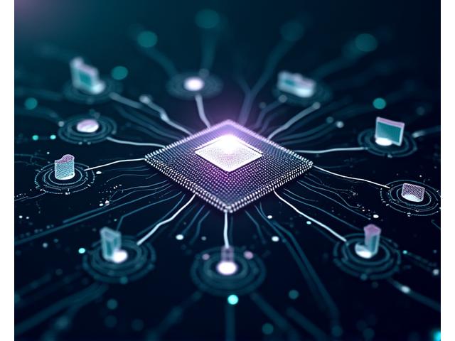 ニューラルネットワークと学習データがロボットの頭脳を形成しているグラフィック